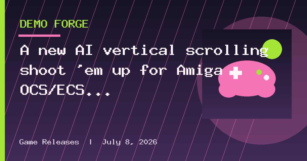 A new AI vertical scrolling shoot 'em up for Amiga OCS/ECS and AGA! (BETA)