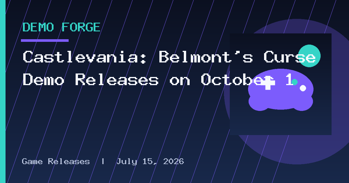 Castlevania: Belmont’s Curse Demo Releases on October 1