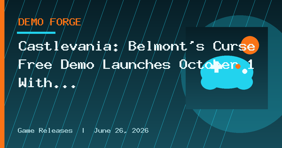 Castlevania: Belmont’s Curse Free Demo Launches October 1 With Transferable Save