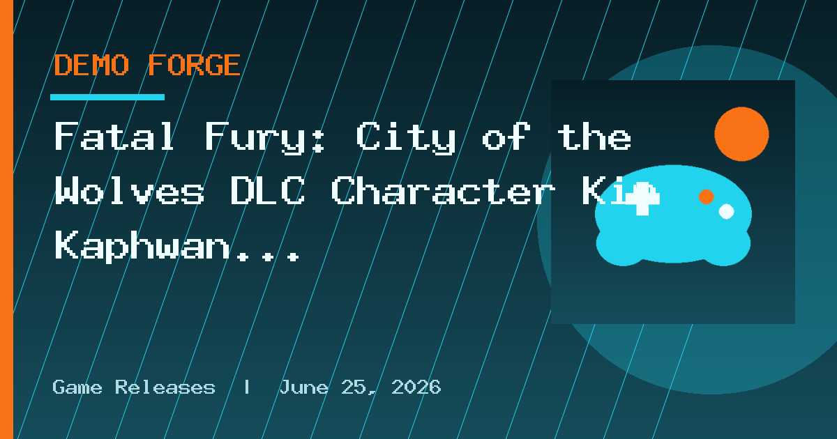 Fatal Fury: City of the Wolves DLC Character Kim Kaphwan Releases September 24