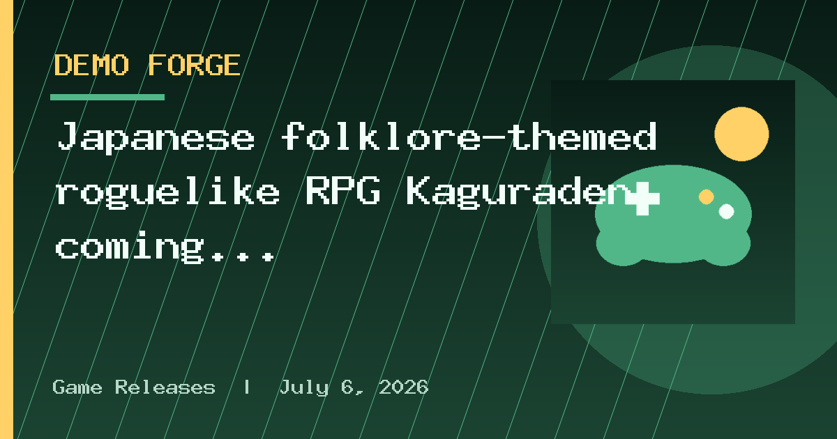 Japanese folklore-themed roguelike RPG Kaguraden coming to Switch 1&2 and PC