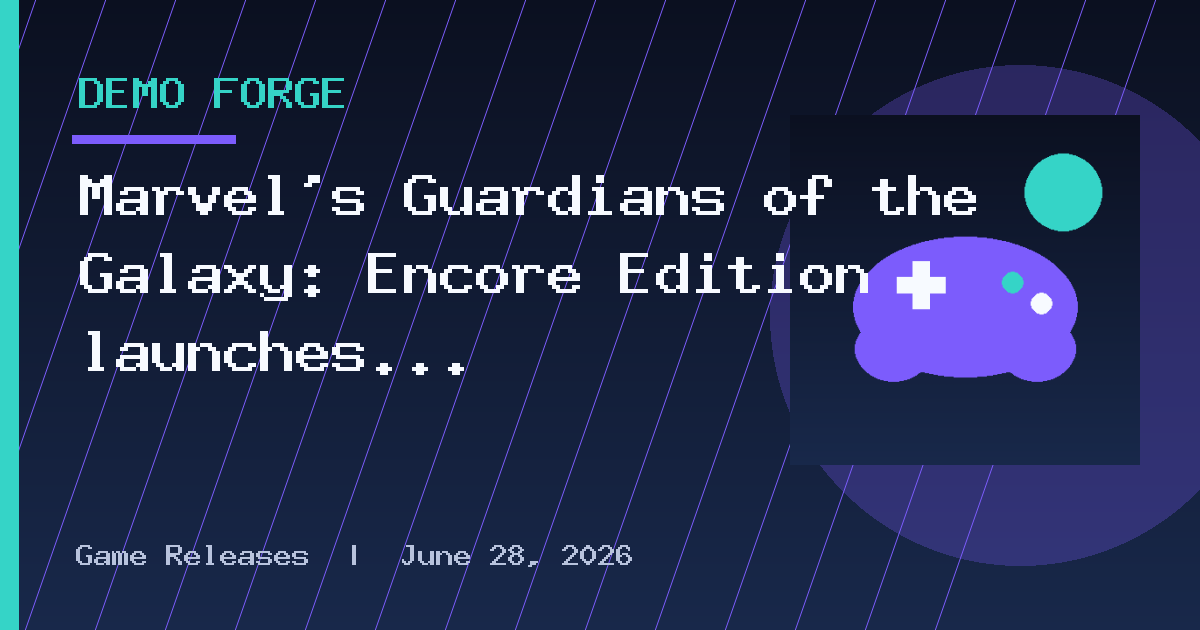 Marvel's Guardians of the Galaxy: Encore Edition launches on November 5