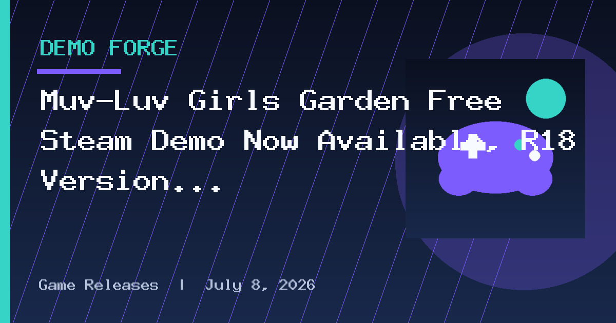 Muv-Luv Girls Garden Free Steam Demo Now Available, R18 Version Opens
