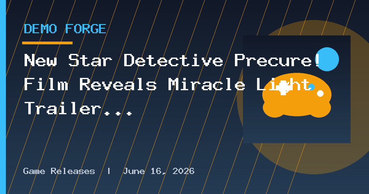 New Star Detective Precure! Film Reveals Miracle Light Trailer