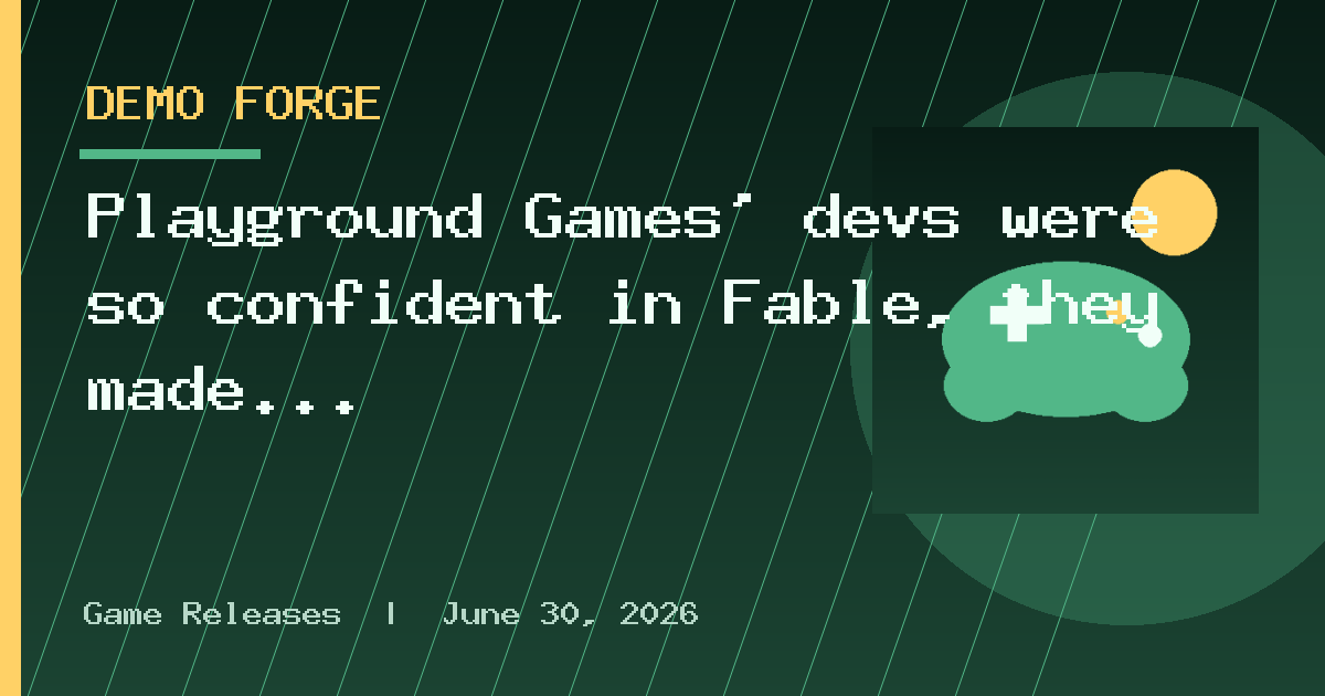 Playground Games' devs were so confident in Fable, they made me play