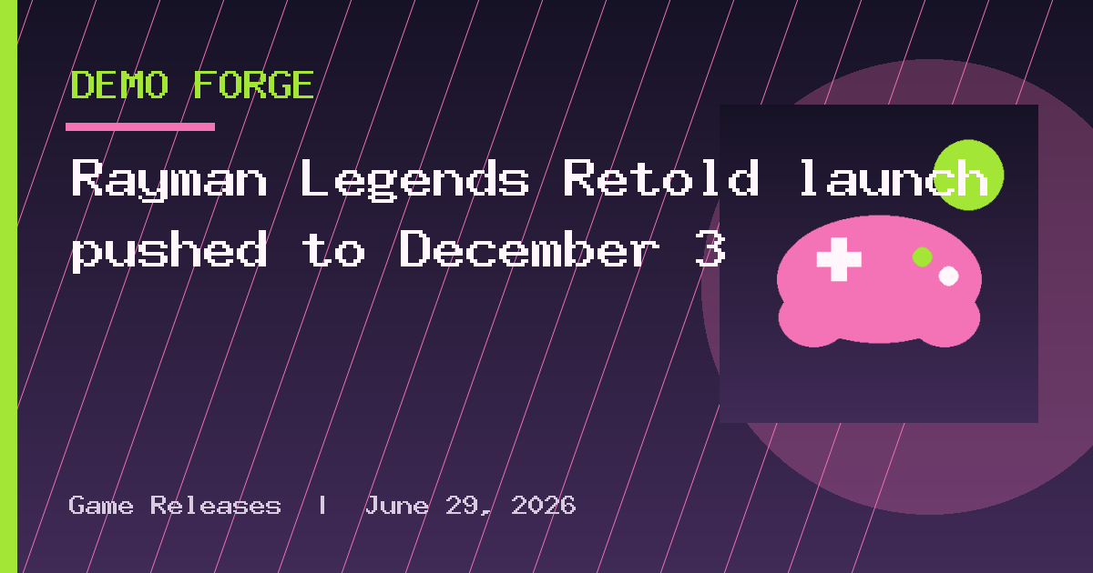 Rayman Legends Retold launch pushed to December 3