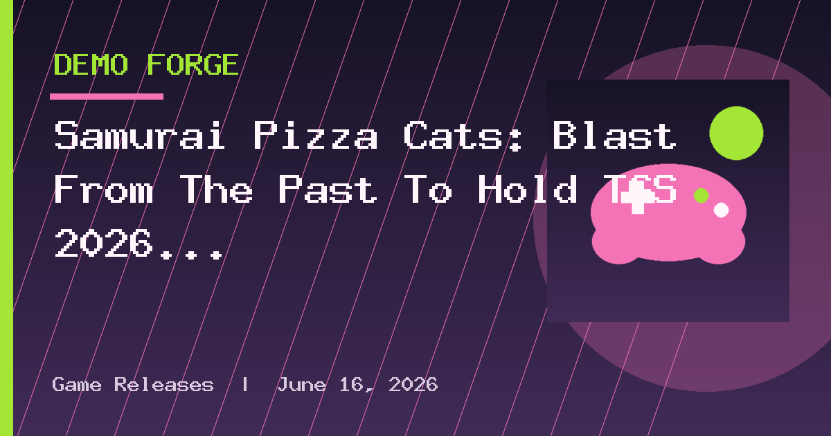 Samurai Pizza Cats: Blast From The Past To Hold TGS 2026 Demo
