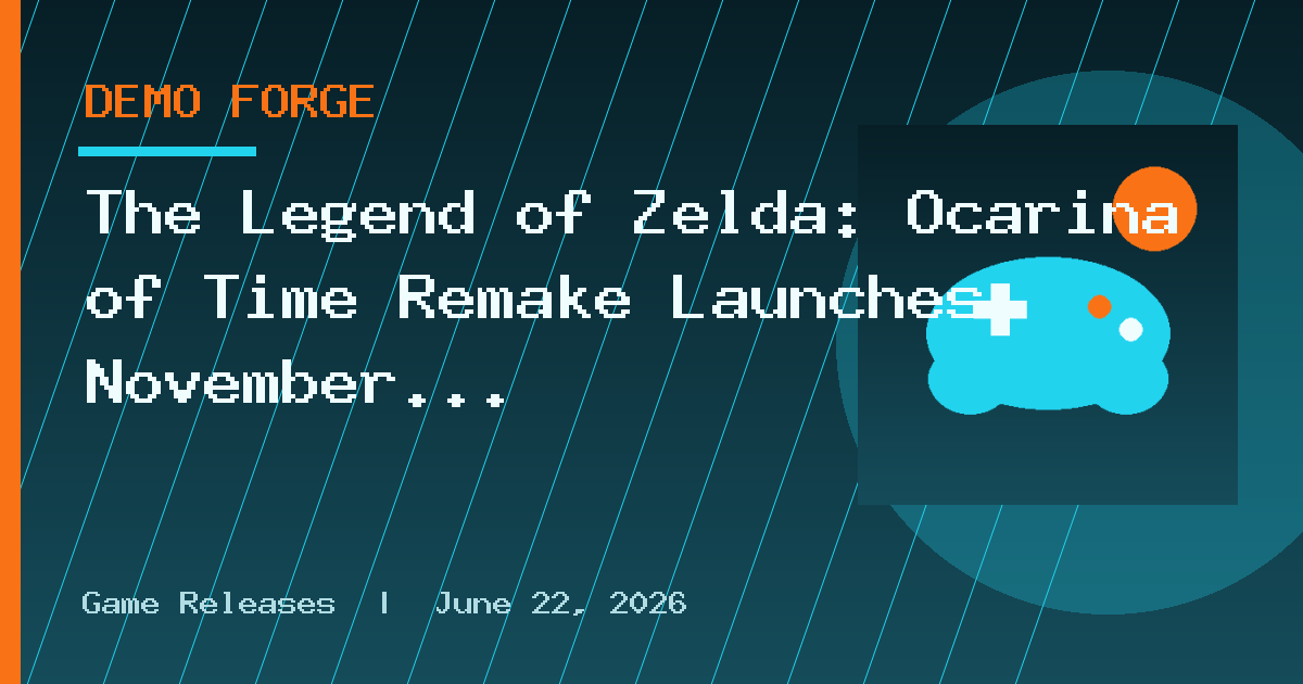 The Legend of Zelda: Ocarina of Time Remake Launches November 5 for Switch 2