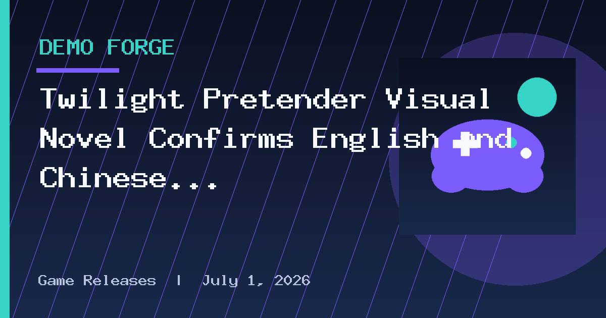 Twilight Pretender Visual Novel Confirms English and Chinese Releases