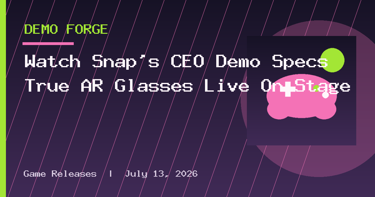 Watch Snap's CEO Demo Specs True AR Glasses Live On Stage